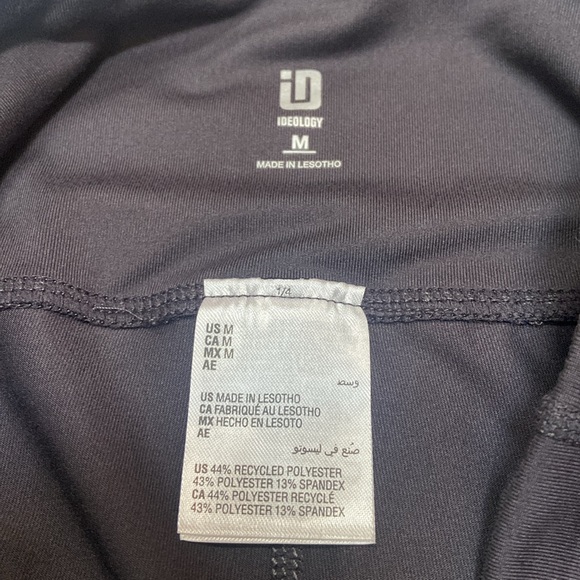 IDEOLOGY NWT Size M High Rise Deep Charcoal Compression Bike Shorts - Picture 9 of 12